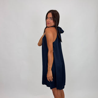Abito raso fiocco collo GFE9535