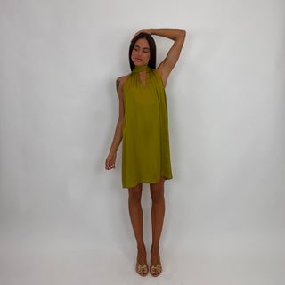 Abito raso fiocco collo GFE9535