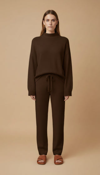 Pantalone in maglia coulisse