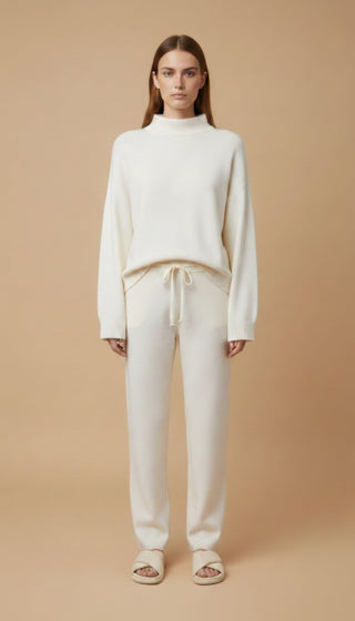 Pantalone in maglia coulisse