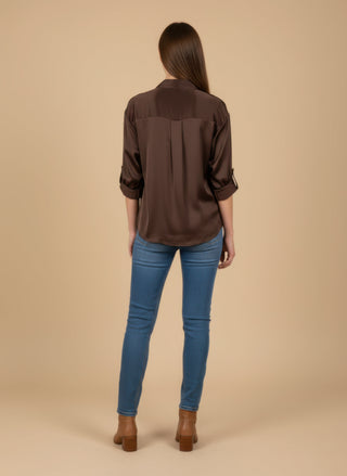 Camicia raso viscosa