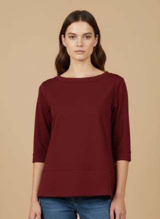 Maglia scollo vulcano spacchi