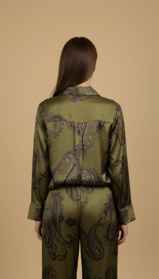 Camicia fantasia paisley viscosa
