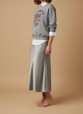 Gonna satin stretch viscosa