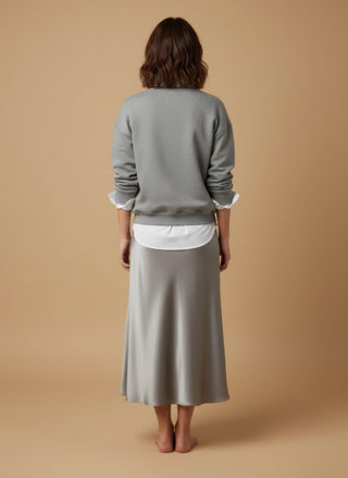 Gonna satin stretch viscosa