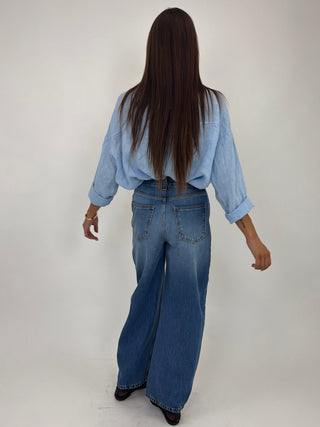Pantalone denim balloon DFELE025