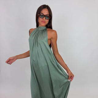 Abito fiocco al collo GFE9382