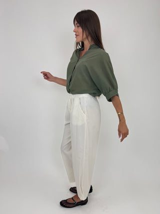 Pantalone balloon tela GFE7306