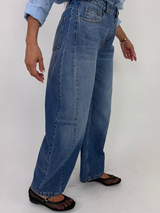 Pantalone denim balloon DFELE025