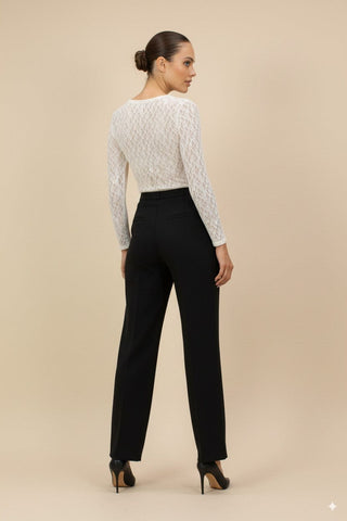 Maglia m/l pizzo girocollo