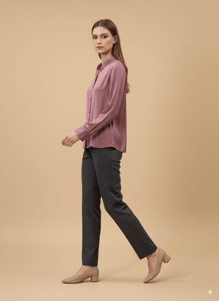 Camicia coreana raso viscosa