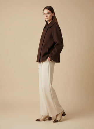 Pantalone palazzo pence L / Burro