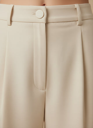 Pantalone palazzo pence L / Burro