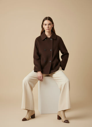 Pantalone palazzo pence L / Burro