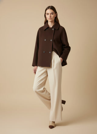 Pantalone palazzo pence L / Burro