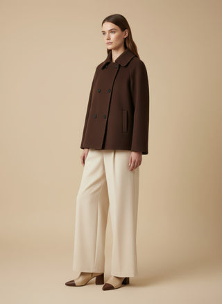 Pantalone palazzo pence L / Burro