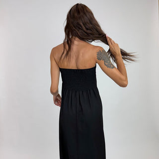 Abito - Abito lungo fascia ALE8879 - Nero - VEVI