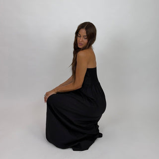Abito - Abito lungo fascia ALE8879 - Nero - VEVI