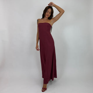 Abito - Abito lungo fascia ALE8879 - Rosso india - VEVI