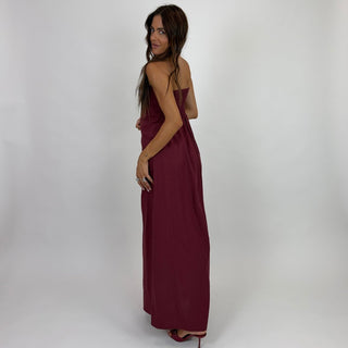 Abito - Abito lungo fascia ALE8879 - Rosso india - VEVI