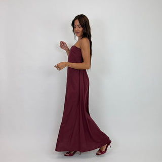 Abito - Abito lungo fascia ALE8879 - Rosso india - VEVI