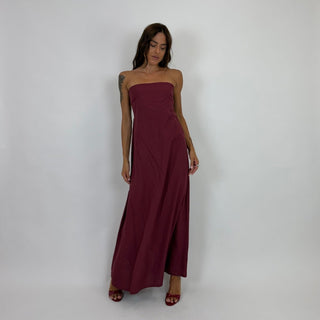 Abito - Abito lungo fascia ALE8879 - Rosso india - VEVI