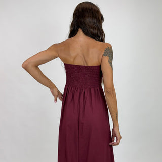 Abito - Abito lungo fascia ALE8879 - Rosso india - VEVI