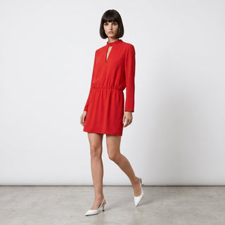 Abito - Abito m/l elastico vita GFE5601 - Rosso - VEVI
