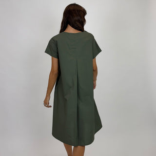 Abito - Abito m/m trapezio - Verde militare - VEVI