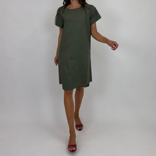 Abito - Abito m/m trapezio - Verde militare - VEVI