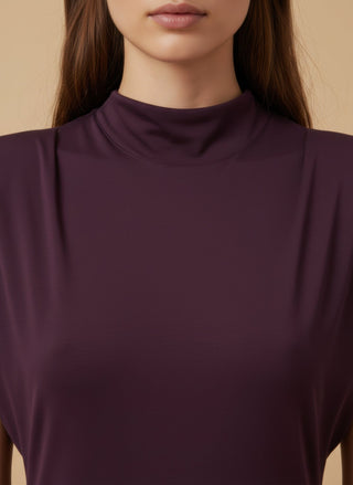 Abito - Abito viscosa spalline - Burgundy - vevi.it