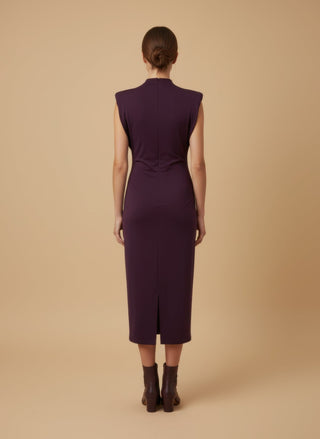 Abito - Abito viscosa spalline - Burgundy - vevi.it