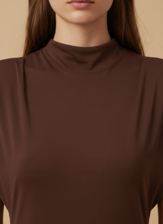 Abito - Abito viscosa spalline - Marrone - vevi.it