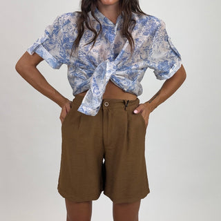 Bermuda - Bermuda pince ALE60269 - Marrone - VEVI