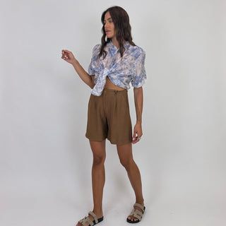 Bermuda - Bermuda pince ALE60269 - Marrone - VEVI