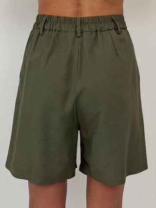Bermuda - Bermuda pince CVE300-26 - Verde militare - VEVI