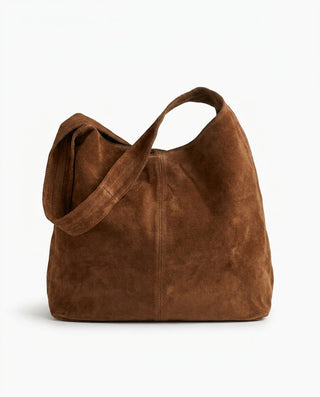Borsa - Borsa sacca suede BFE041 - Cuoio - VEVI