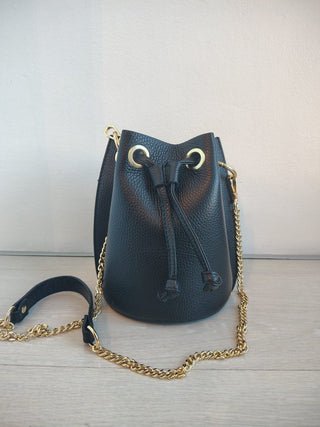 Borsa - Borsa secchiello piccolo anelli BFI007 - Nero - VEVI