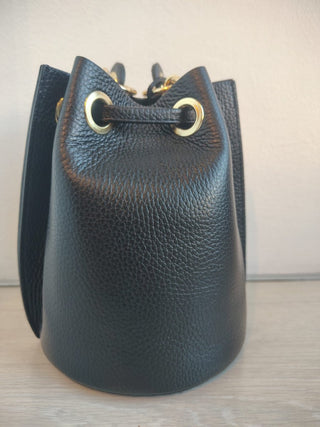 Borsa - Borsa secchiello piccolo anelli BFI007 - Nero - VEVI