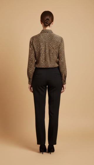 Camicia - Camicia animalier - Cammello/nero - vevi.it