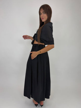 Camicia - Camicia coreana m/m mussola GFE5568 - Nero - VEVI