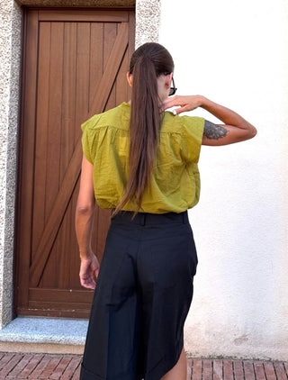 Camicia - Camicia coreana mussola GFE5352 - Olio - VEVI