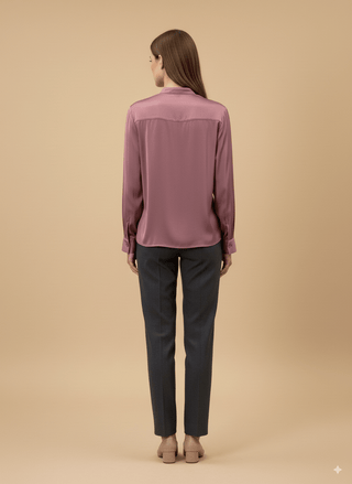 Camicia - Camicia coreana raso viscosa - Cipolla - vevi.it