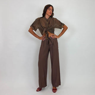Camicia - Camicia coreana riga GFE5577S - Burgundy - VEVI