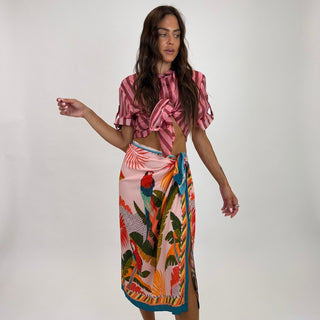 Camicia - Camicia coreana riga grande GFE5577-2S - Amaranto - VEVI