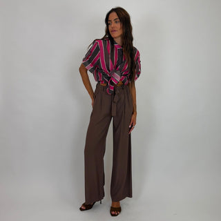 Camicia - Camicia coreana riga grande GFE5577-2S - Fuxia - VEVI