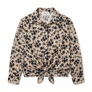 Camicia - Camicia cotone fantasia GFE5341 - 1F - Blu - VEVI