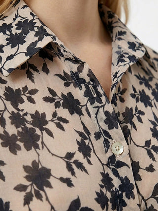 Camicia - Camicia cotone fantasia GFE5341 - 1F - Blu - VEVI