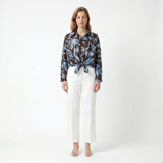 Camicia - Camicia cotone fantasia GFE5341 - 3F - Moro - VEVI