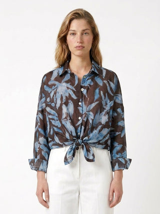 Camicia - Camicia cotone fantasia GFE5341 - 3F - Moro - VEVI